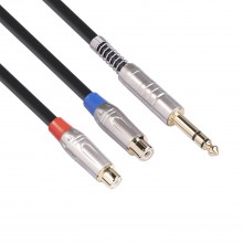 TC030YTR048  03 6 35mm Male to Dual RCA Female Bifurcated Audio Cable
