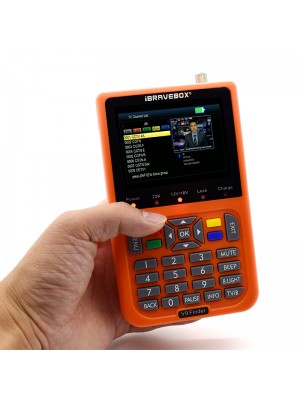 iBRAVEBOX V9 Finder Digital Satellite Signal Finder Meter  Orange